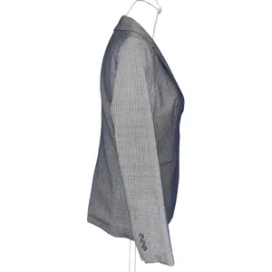 ‎Talbots gray & white pinstriped blazer 4P thumbnail 2