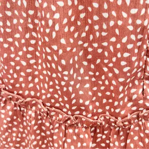Pink and Orange Flutter Sleeve Smocked Mini Dress thumbnail 10