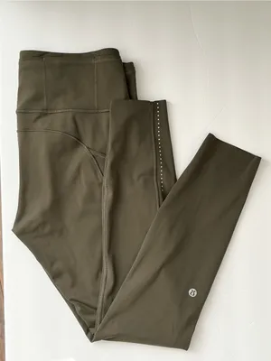 Lululemon fast and free high rise leggings reflective dark olive 8 thumbnail 5
