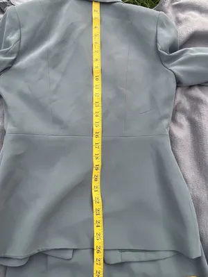 Petite Sophisticate Sea Green Pant Suit Set Size 6 thumbnail 9