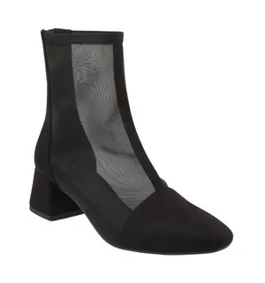 NWT A New Day Womens Celaena Boots Mesh Block Heel 94568458 Black 8M thumbnail 1