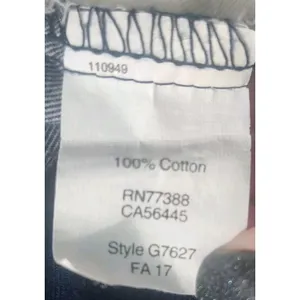 J. Crew Women's Size M Boy Fit Button Up Long Sleeve‎ Navy and White thumbnail 5