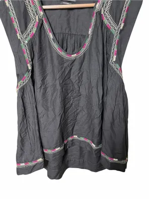 Isabel Marant Curtis Cropped Silk-Bourette Top Size 42/ US Extra Large thumbnail 6