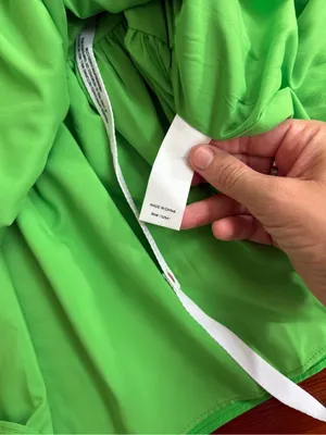 NWT Amanda Uprichard Apple Green Drop Waist Square Neck Mini Dress Sz M 🧡🍄 thumbnail 14