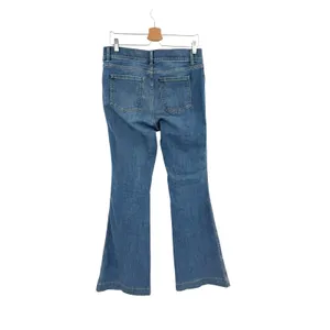SPANX Flare Jeans Vintage Indigo High Rise Pull On Shaping Blue Size Large thumbnail 7