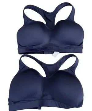 Old Navy Women’s Navy Lightly Padded High Support Racerback Athletic Yoga SZ 34D thumbnail 1