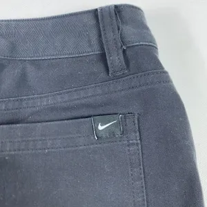 Nike Pants Womens 8‎ Black Dri-Fit Slim Fit Chino Straight Leg Twill Athletic thumbnail 3