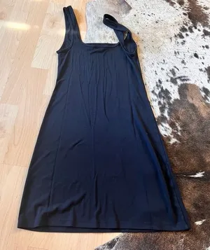 ARITZIA WILFRED Black Sleeveless‎ Mini Dress Flowy Size XS thumbnail 1