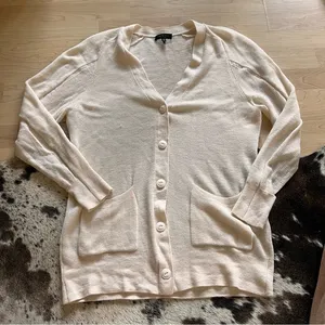 RAG & BONE Cream‎ Fine Wool Button Front Cardigan Size XS thumbnail 1