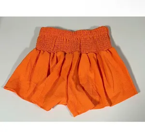 Orange Shirred High-Rise Shorts Bottoms Size XS 🧡✨ thumbnail 2