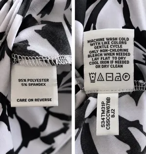 Calvin Klein Black & White Floral Sleeveless Blouse XL thumbnail 5