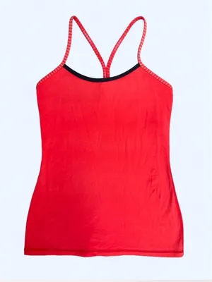 Lululemon Power Y Tank Coral Strappy Racerback Top Yoga Pilates Gym Loungewear thumbnail 6