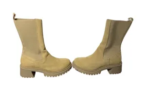 Steve Madden Hesitant Chelsea Lug Boots Sand Suede Platform Size‎ 10 NWT thumbnail 1