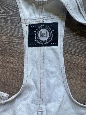 Vintage 90s LEI Light Blue Denim Short Overalls M thumbnail 14