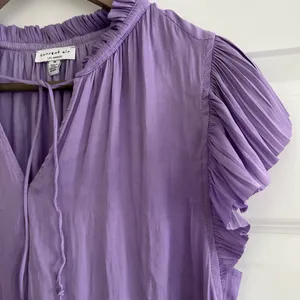 Current Air Ruffle Blouse Purple Lilac Size M thumbnail 4