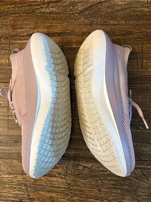 OOFOS OOmy Stride Recovery Sneakers Women Size 7 Stardust Pink Knit thumbnail 6