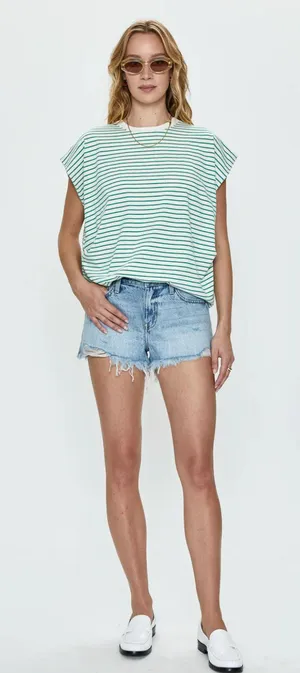 Pistola cut-off jean shorts thumbnail 1