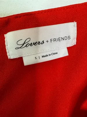LOVERS + FRIENDS Lacie Cut Out Gown in Red Size S thumbnail 8