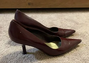 Nine West Dark Red Heels thumbnail 1