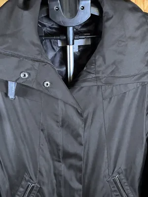 Marc New York Andrew Marc XS Black Raincoat Jacket Detachable Liner Faux Leather thumbnail 9