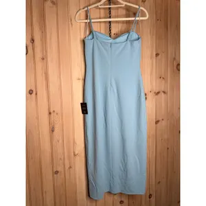 NWT Lulus Stun and Done Light Blue Sleeveless Bodycon Midi Dress Party Size L thumbnail 6