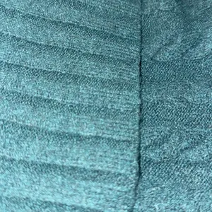 Pink Collegiate Cable-Knit‎ Foldover Flare Pants thumbnail 4