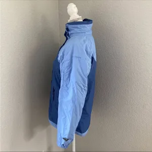 Columbia Womens Blue Omni Tech Interchange Waterproof Windbreaker Jacket Size M thumbnail 2