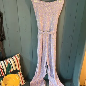 Ocean Drive Purple / White Floral Jumpsuit, M thumbnail 5
