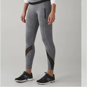 Lululemon Inspire Tight II Grey Black Size 2 thumbnail 4