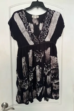 Black and white pattern dress Size XL thumbnail 1