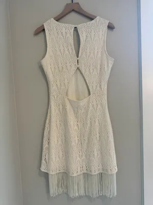 Idyllwind Off White Dress Size Small thumbnail 3