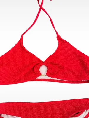 SHEIN Textured Red Bikini Set NWOT Size M thumbnail 2