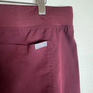 FIGS Pants ladies Large Burgundy Technical Collection Scrub pants Workwear thumbnail 7