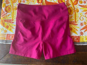 Hot Pink Fabletics Seamless Shorts thumbnail 2