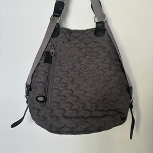 Mosey Life Baggallini Gray/Lavender Convertible Backpack Bag Travel Packable thumbnail 5