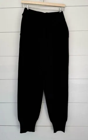 Vici Women’s Large Black Tie Front Dress Jogger Pants thumbnail 1