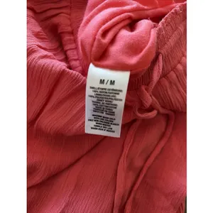 Aeropostale Crochet Inset High Low Maxi Skirt Womens M Pink Boho Rayon Gauze thumbnail 8