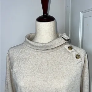 J. Crew Cream Cowl Neck Sweater with‎ Relaxed Fit thumbnail 12