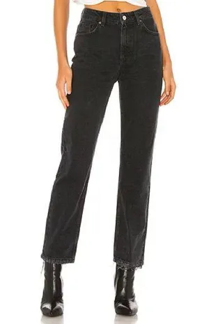 Free People Dakota Straight Leg Black Jeans Size 28” thumbnail 1