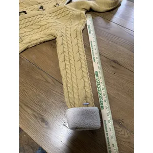 Cabelas Women's Knit Button Cardigan‎ Sweater Jacket Heavy Size S Sherpa Hood thumbnail 9
