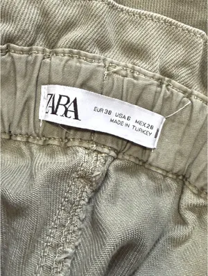 Zara green pants thumbnail 3