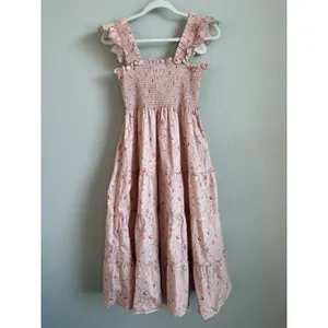 Hill House Home Bridgerton Ellie Nap Dress Small Pink Floral Smocked Cottagecore thumbnail 5