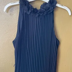 Nicole Miller New Your size XS halter necklace. Black chiffon. thumbnail 5