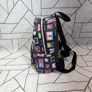 Loungefly The Proud Family Mini Backpack OS Black‎ Character Portrait Print Bag thumbnail 2