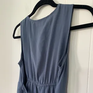 Motherhood Maternity Blue Sleeveless Faux Wrap Dress ~ Ruffle Detail ~ Size S thumbnail 5