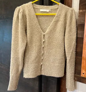 Astr The Label Gold Tinsel Sweater thumbnail 1