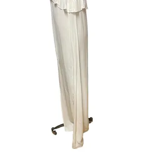 ByTimo White‎ Short Sleeve Ruffle Peplum Maxi Dress Size Medium thumbnail 4