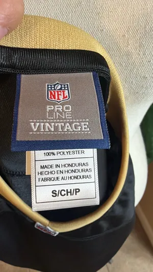 NFL Saints Women's Black Jersey with Gold Trim thumbnail 6
