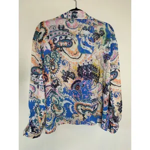 SundayUp Paisley Blouse Sz Large Blue Pink Boho Preppy thumbnail 6