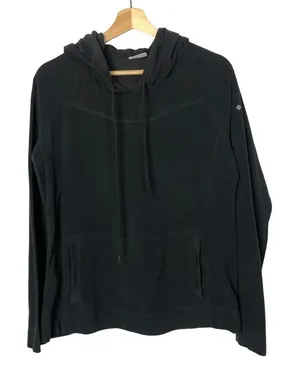 Columbia Glacial Fleece III Black Pullover‎ Hooded Sweatshirt L thumbnail 1